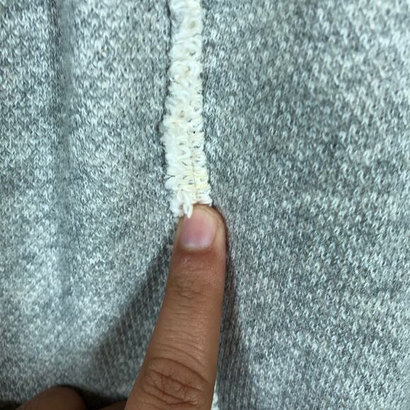 Lucky Lotus Lucky Brand Womens Jacket Gray Full Zip Raw Hems 100% Cotton M - Picture 12 of 13